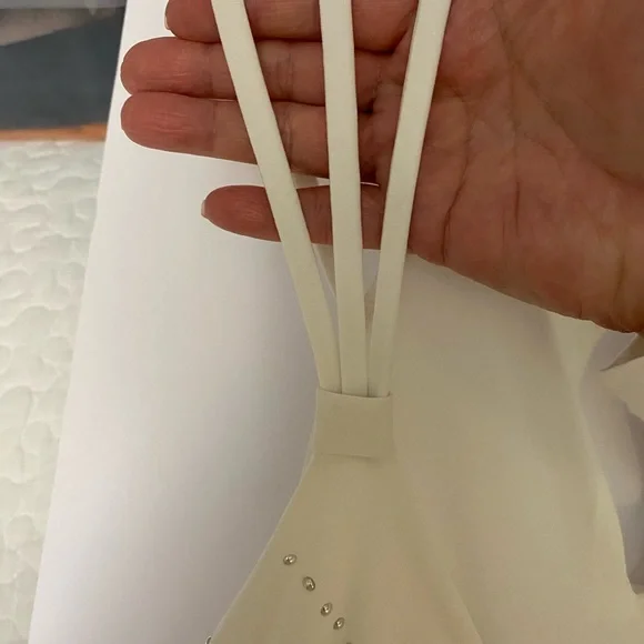 White House Black Market sleeveless dress with gold and silver beads, Size M - Picture 3 of 10